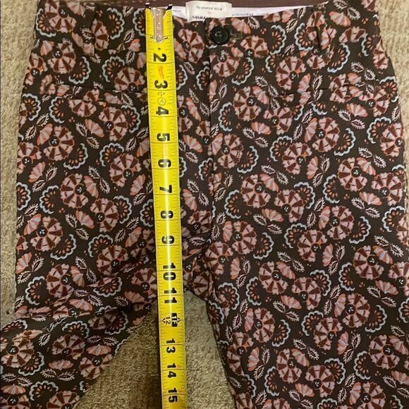 Anthropologie Essential Slim Patterned Trousers - Picture 10 of 11